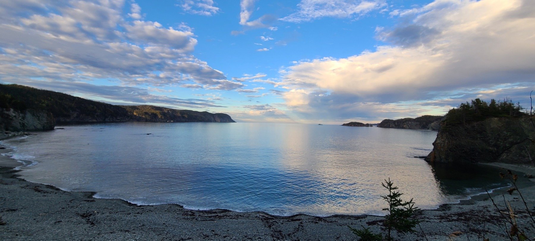 Evening light across a peaceful Beachside bay